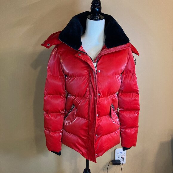 #110 Woody Bomber Jacket Red Diamond, Size Medium - Picture 4 of 15